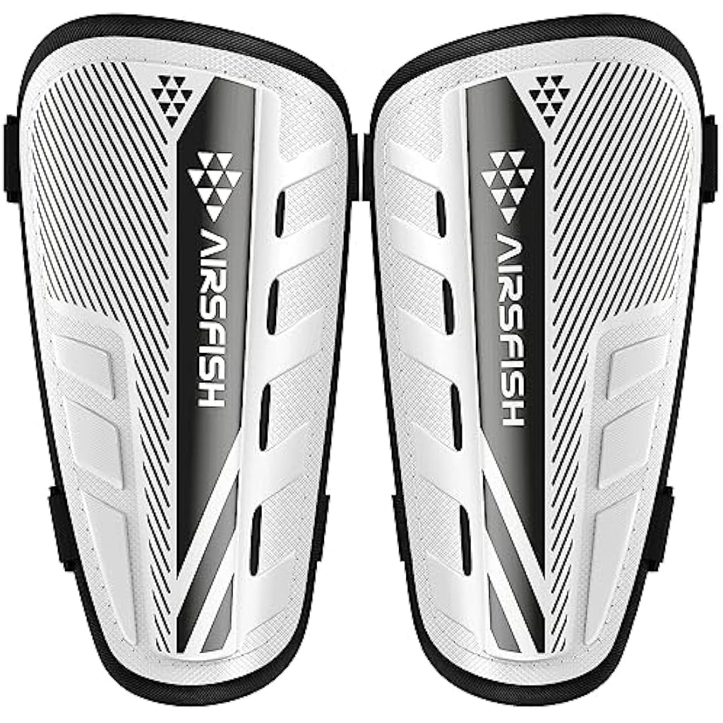 AirsFish Kids Soccer Shin Guards with Ankle Protection - Black, XS