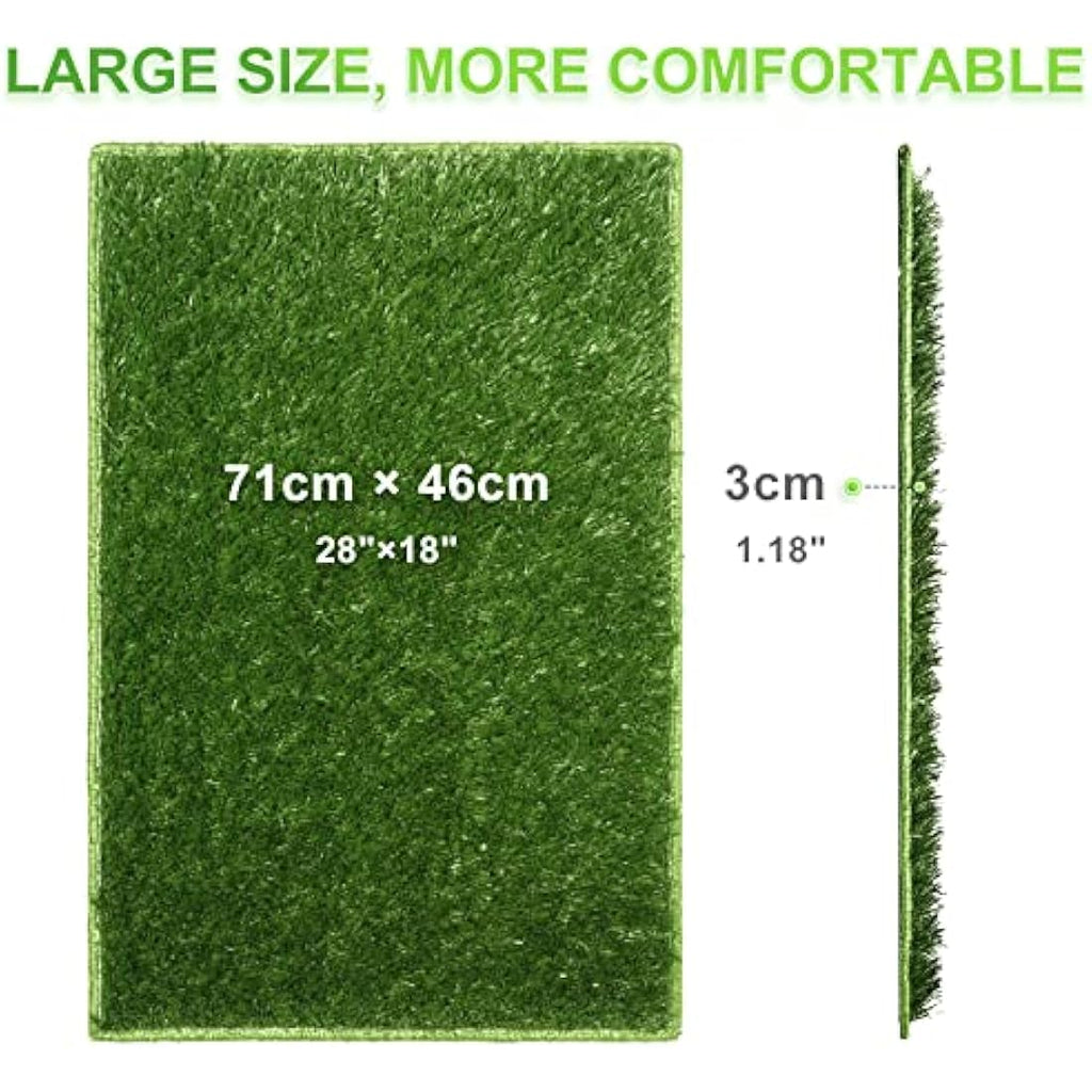 Hompet Dog Grass Pee Pads – 28x18 Artificial Turf Potty Mats, 2-Pack
