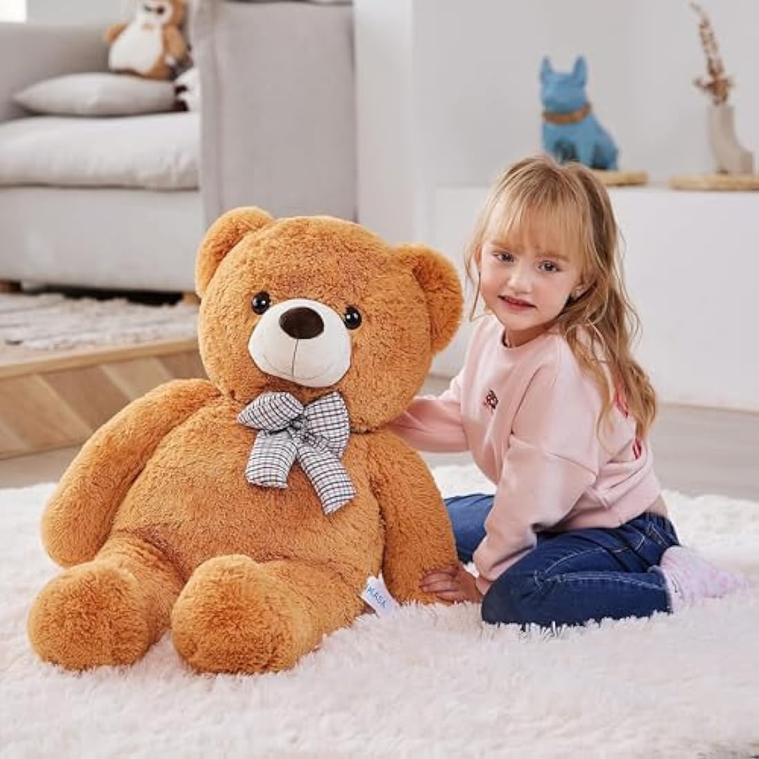 IKASA Giant Teddy Bear Stuffed Animal - 78cm Brown Soft Plush Toy