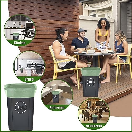 Jolof Store 30L Bin Bags – 80 Pack Eco-Friendly Food Waste Caddy Liners