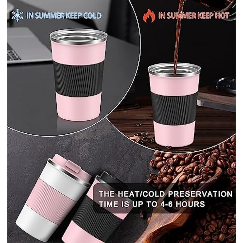 CS COSDDI Insulated Travel Mug – 380ml Leakproof Stainless Steel Cup