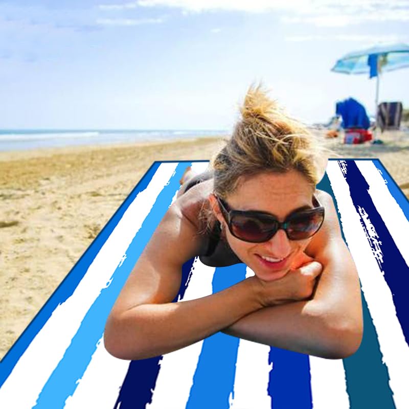 JAODFK Microfibre Beach Towel 71"X32" Quick Dry Lightweight Sand Free Extra Large Thin Towels Travel Essentials For Adults Womens Swim Bath - image 5