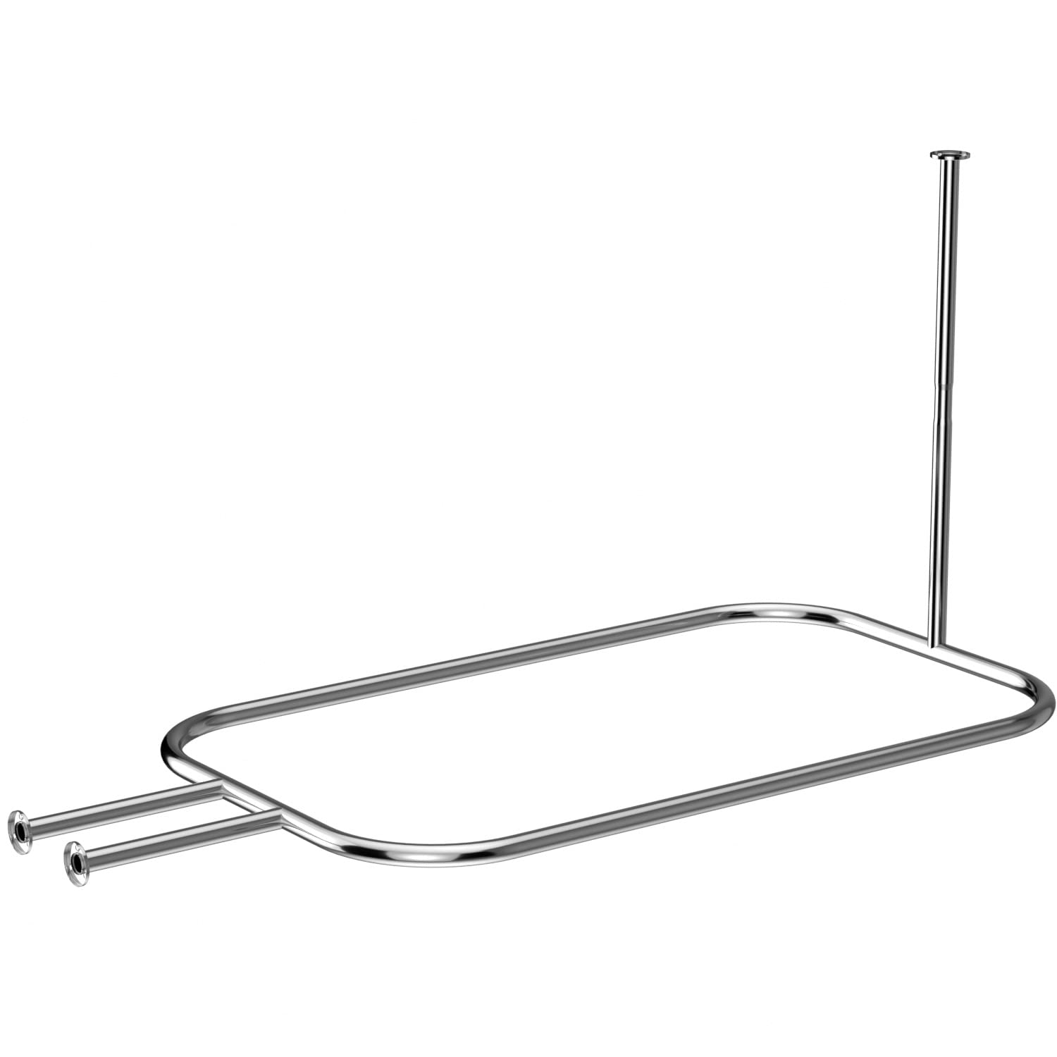 Jolof Store Hoop Shower Curtain Rod – Rustproof Aluminum for Clawfoot Tubs