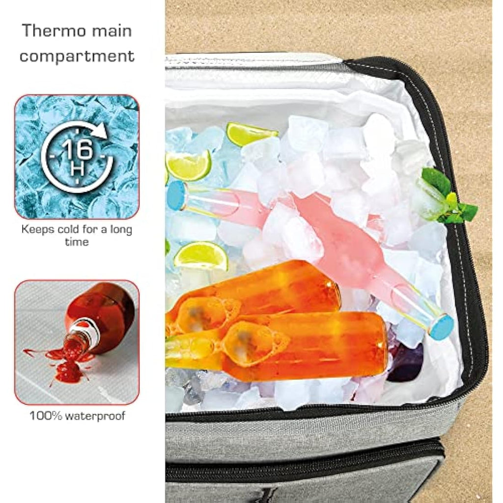 bomoe Foldable Cooler Bag – 16h Insulated Leakproof Picnic Bag