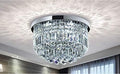 Bestier Modern Crystal Raindrop Chandelier | Flush Mount LED Ceiling Light