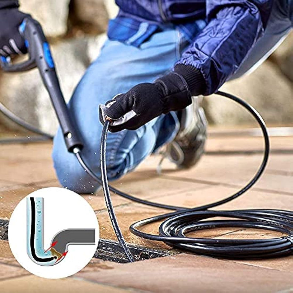 Emoobin 15M High Pressure Drain Pipe Cleaning Hose for Karcher K-Series