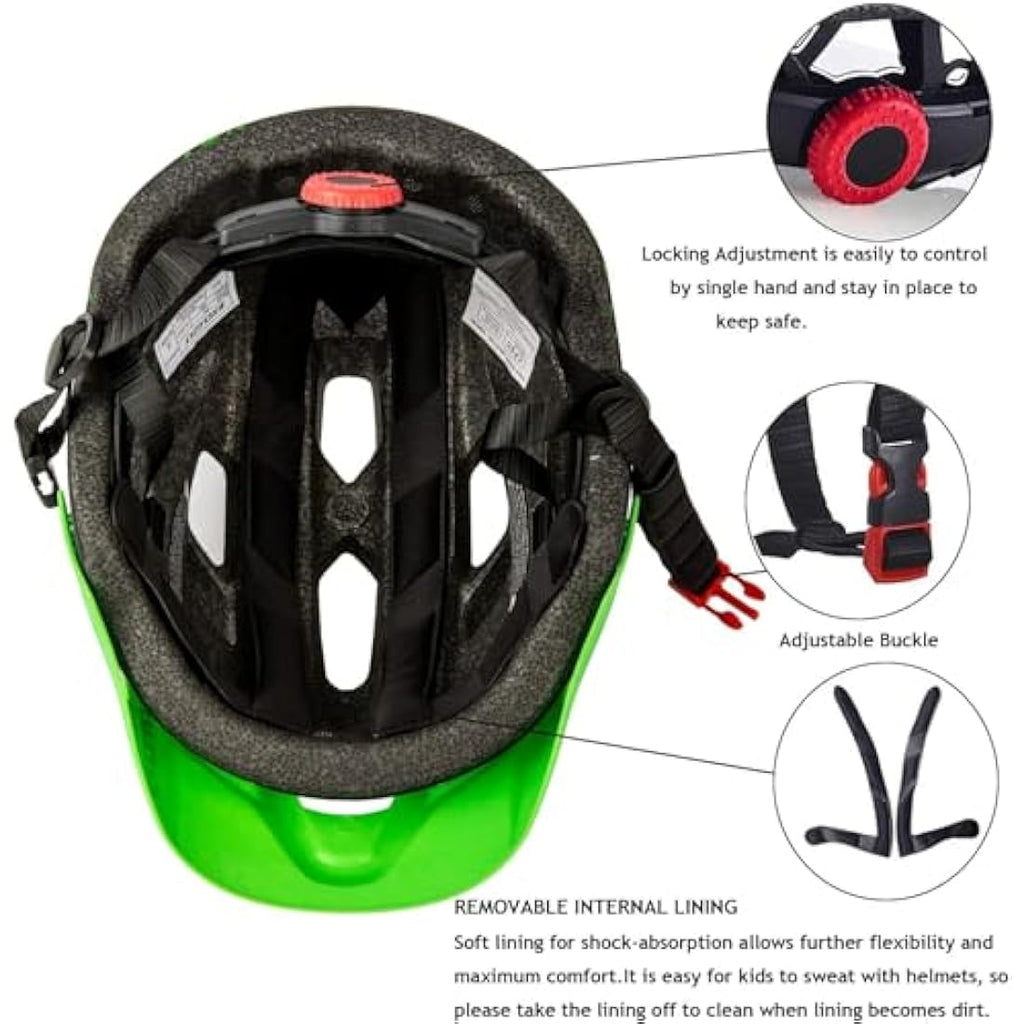 Exclusky Kids Bike Helmet | Adjustable Safety Gear for Ages 5–13