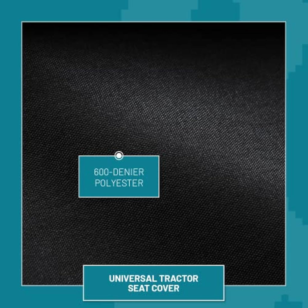 Town & Country Universal Tractor Seat Cover – Waterproof Heavy Duty Black