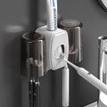Wall Mounted Automatic Toothpaste Dispenser with 2 Cups