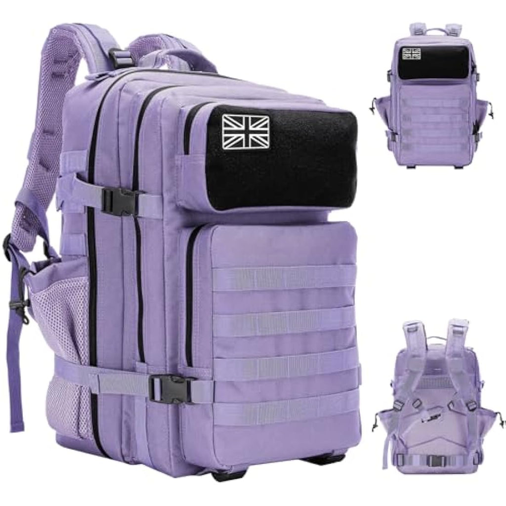 Delgeo 45L Military Tactical Backpack – Waterproof MOLLE Assault Pack