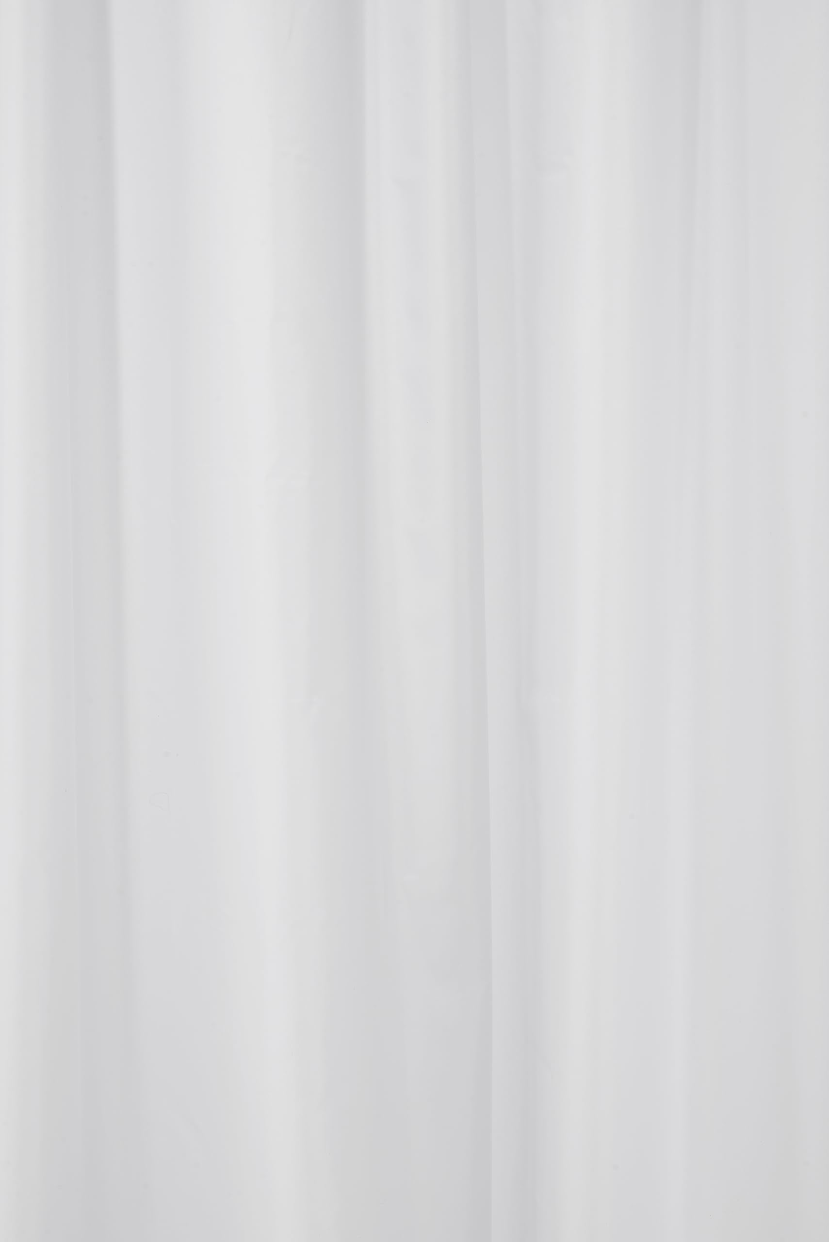 Croydex White Textile Shower Curtain | Water-Resistant 2000 x 2000mm