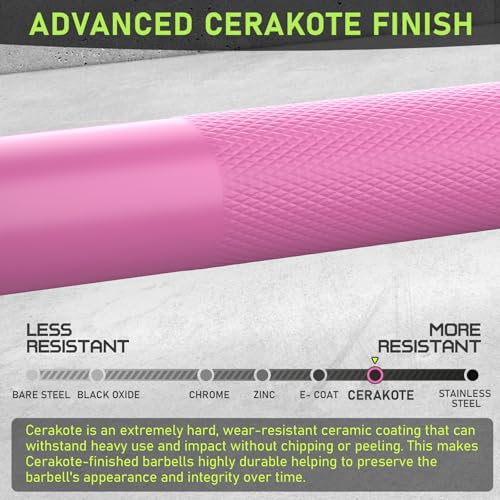 PhysKcal 4ft Olympic Barbell | 2-Inch Short Training Bar for Home Gym