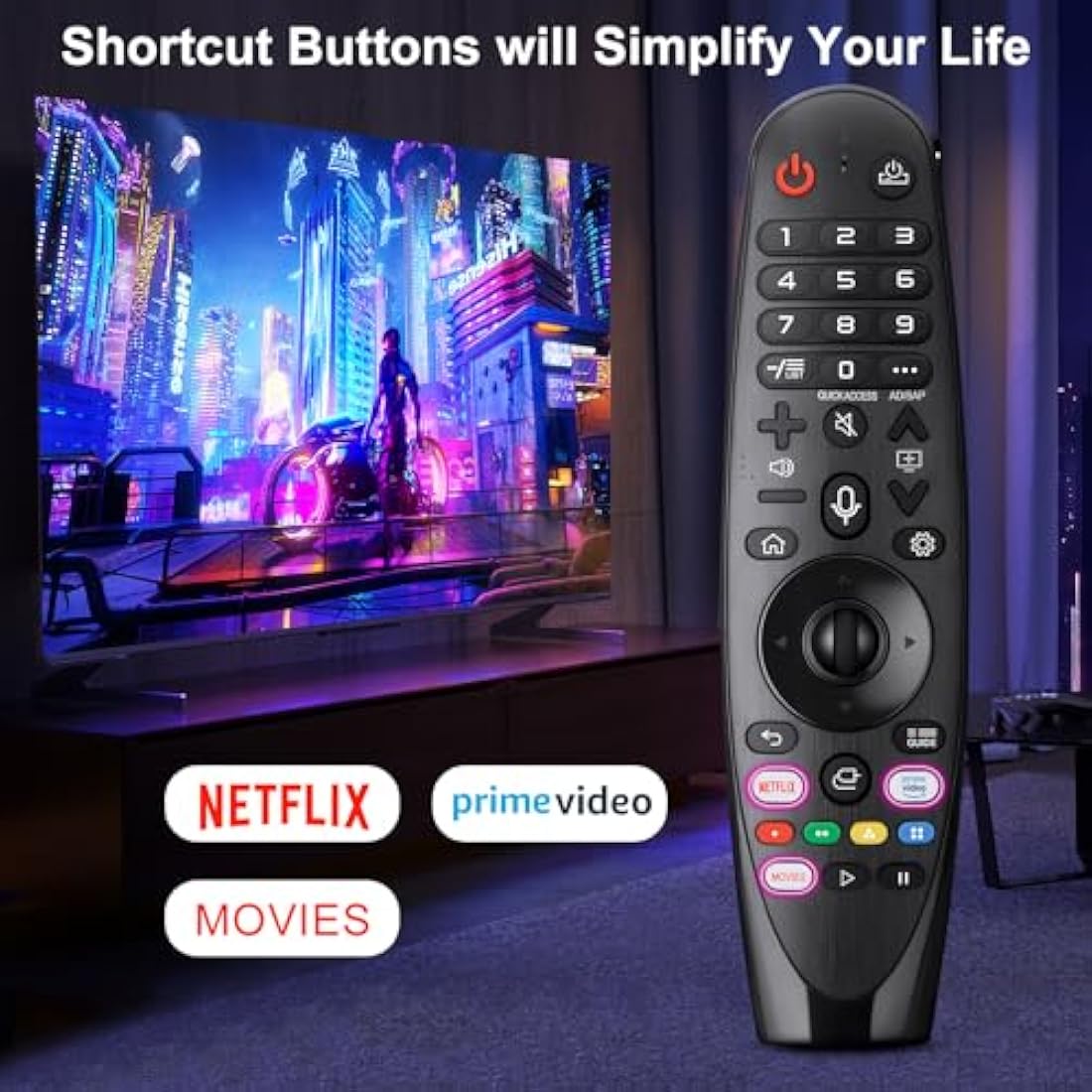 LG Magic Remote Replacement with Voice Control for OLED QNED 4K Smart TV