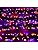 Christmas Concepts 500 LED Cluster Lights | Orange & Purple 6M Indoor Outdoor