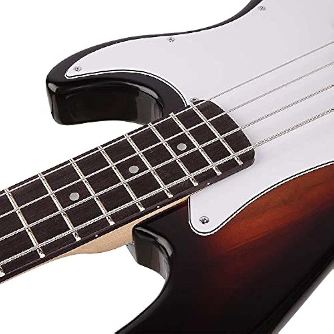 4-String Electric Bass Guitar – Full Size Basswood (Sunset)