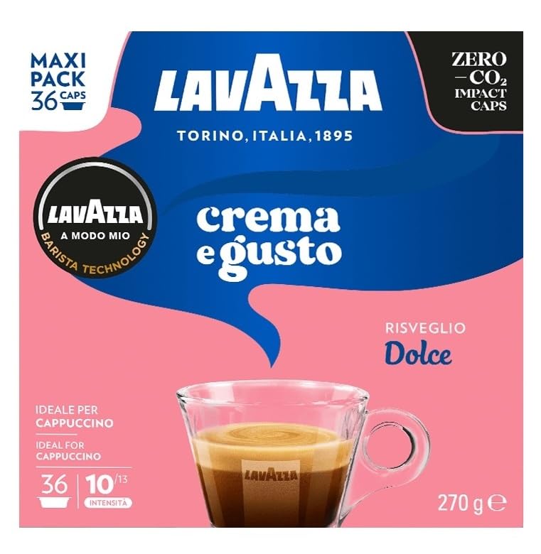 Lavazza A Modo Mio Crema e Gusto Dolce Coffee Capsules – 36 Pods