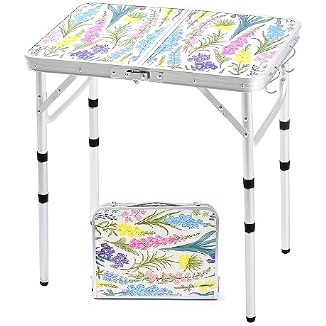 Folding Camping Table | 2ft Portable Floral Picnic Table