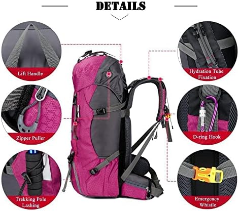 60L Waterproof Hiking Backpack – Lightweight Camping Rucksack
