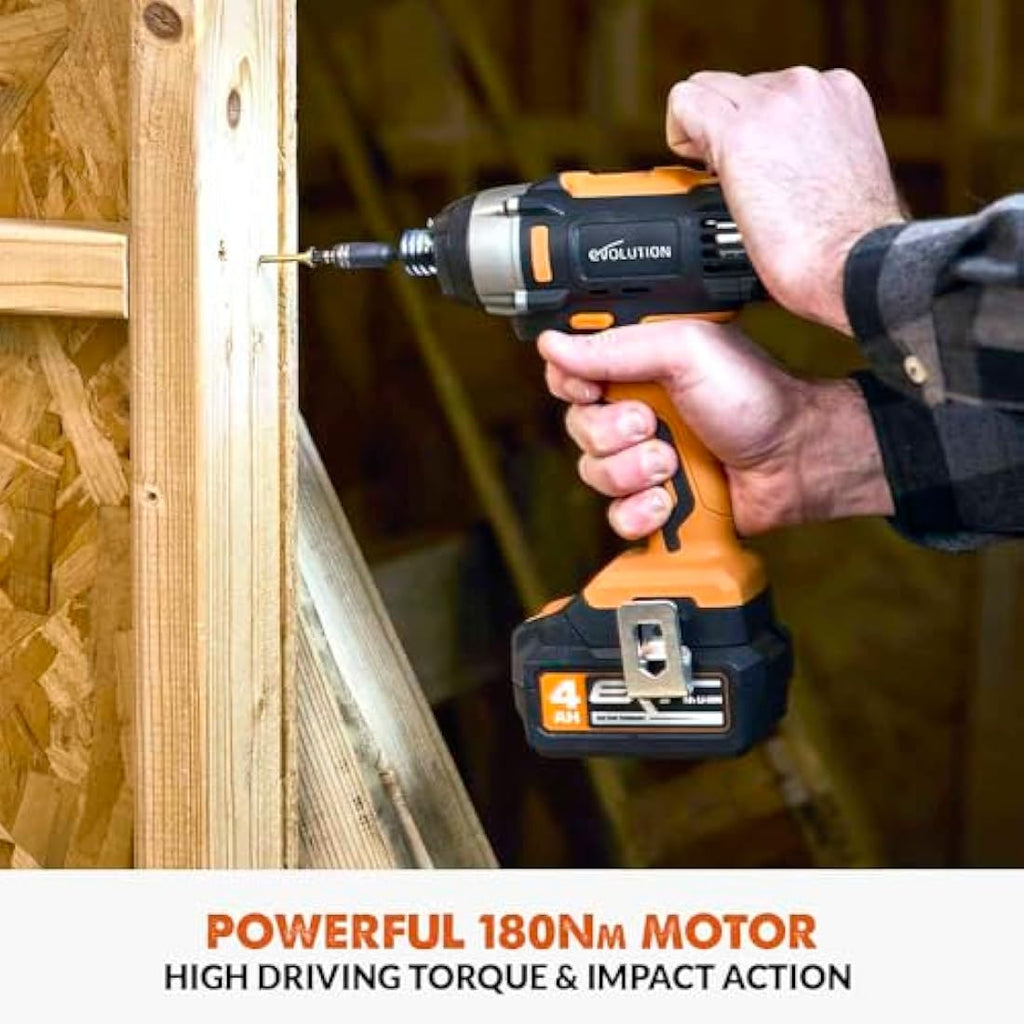 Evolution R180IDR-Li 18V Cordless Impact Driver | 180Nm Torque