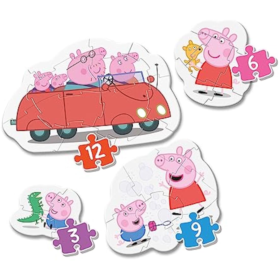 Clementoni Peppa Pig My First Jigsaw Puzzles for Toddlers - 4 Pack