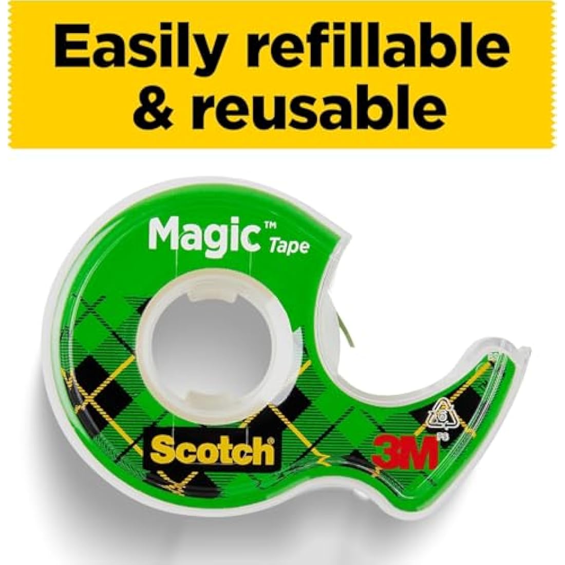Scotch Magic Invisible Tape – 19mm x 33m Matte Finish, 4 Rolls