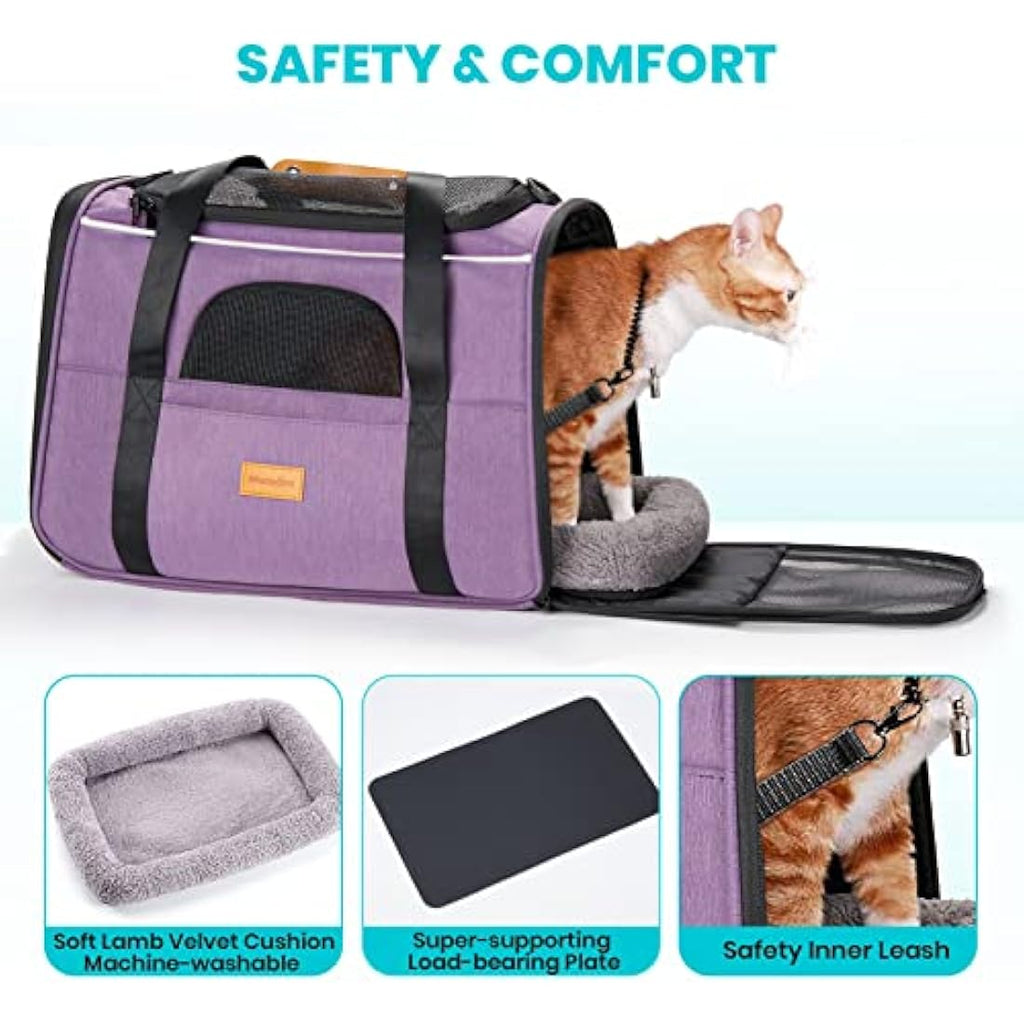 Morpilot Breathable Mesh Pet Carrier – Portable Travel Bag for Small Animals