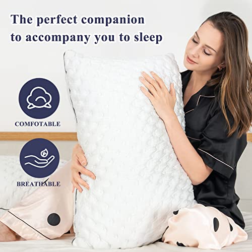 BedStory Shredded Memory Foam Cooling Pillows for Neck Pain, 2 Pack