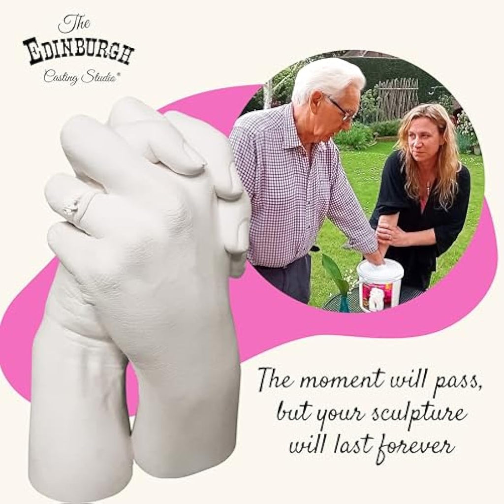 Edinburgh Casting Studio Hand Casting Kit for Couples – DIY Keepsake