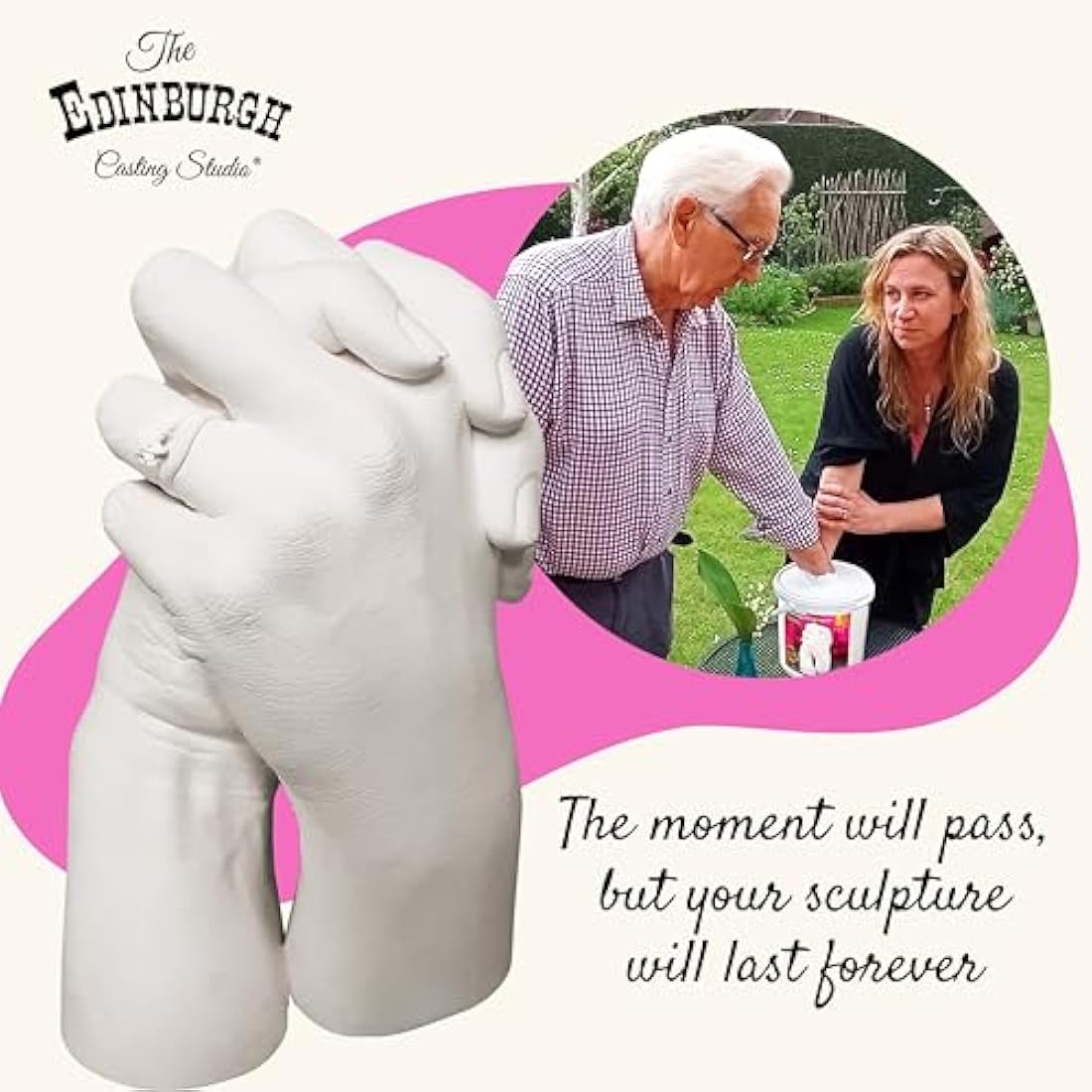 Edinburgh Casting Studio Hand Casting Kit for Couples – DIY Keepsake