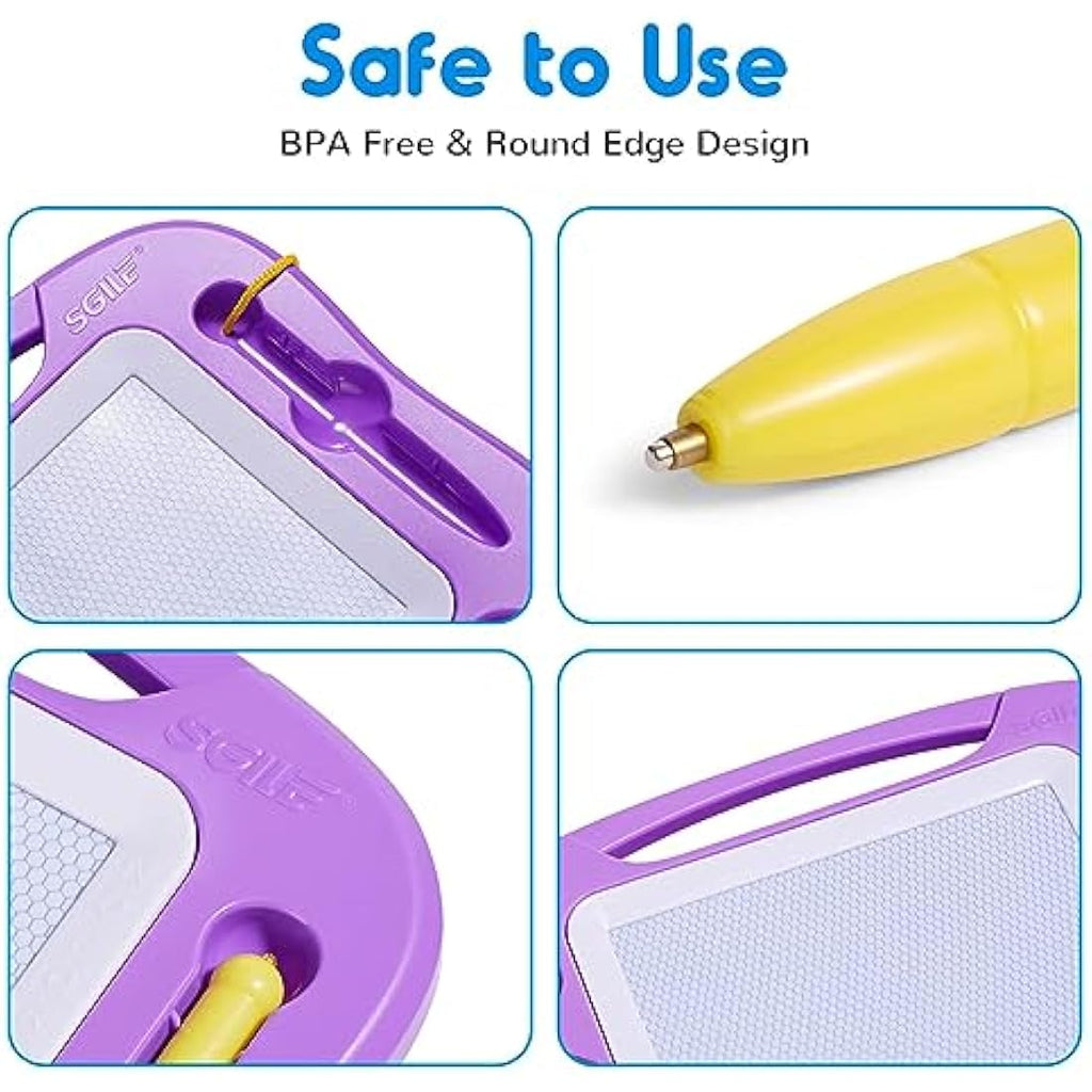 SGILE Magnetic Drawing Board – Erasable Colorful Doodle Pad for Toddlers