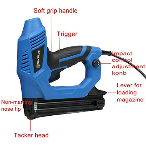 2-in-1 Electric Heavy Duty Nail Gun & Stapler Woodworking Tool