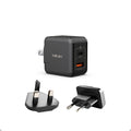 MINIX NEO P1 33W GaN Fast Charger – 2-Port USB-C & USB-A Adapter