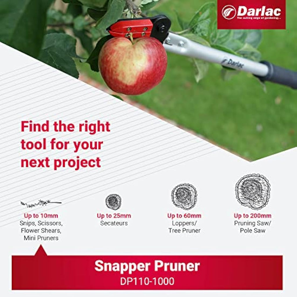 Darlac 1000mm Long Reach Snapper Pruner – Lightweight & Ergonomic