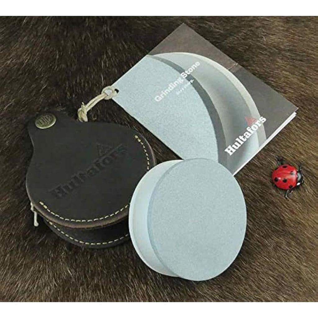 Hultafors Axe Sharpening Stone | 180/600 Grit Whetstone with Leather Pouch
