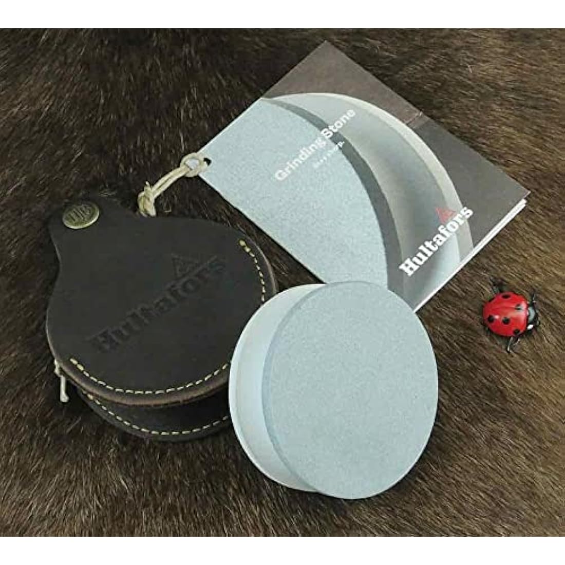 Hultafors Axe Sharpening Stone | 180/600 Grit Whetstone with Leather Pouch