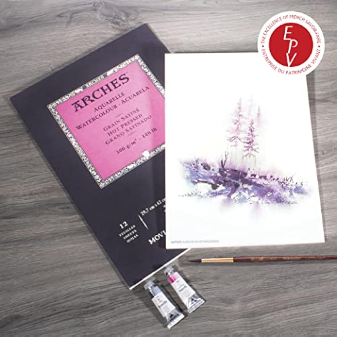 Arches Aquarelle Watercolor Pad - 100% Cotton Satin 300g A3 12 Sheets
