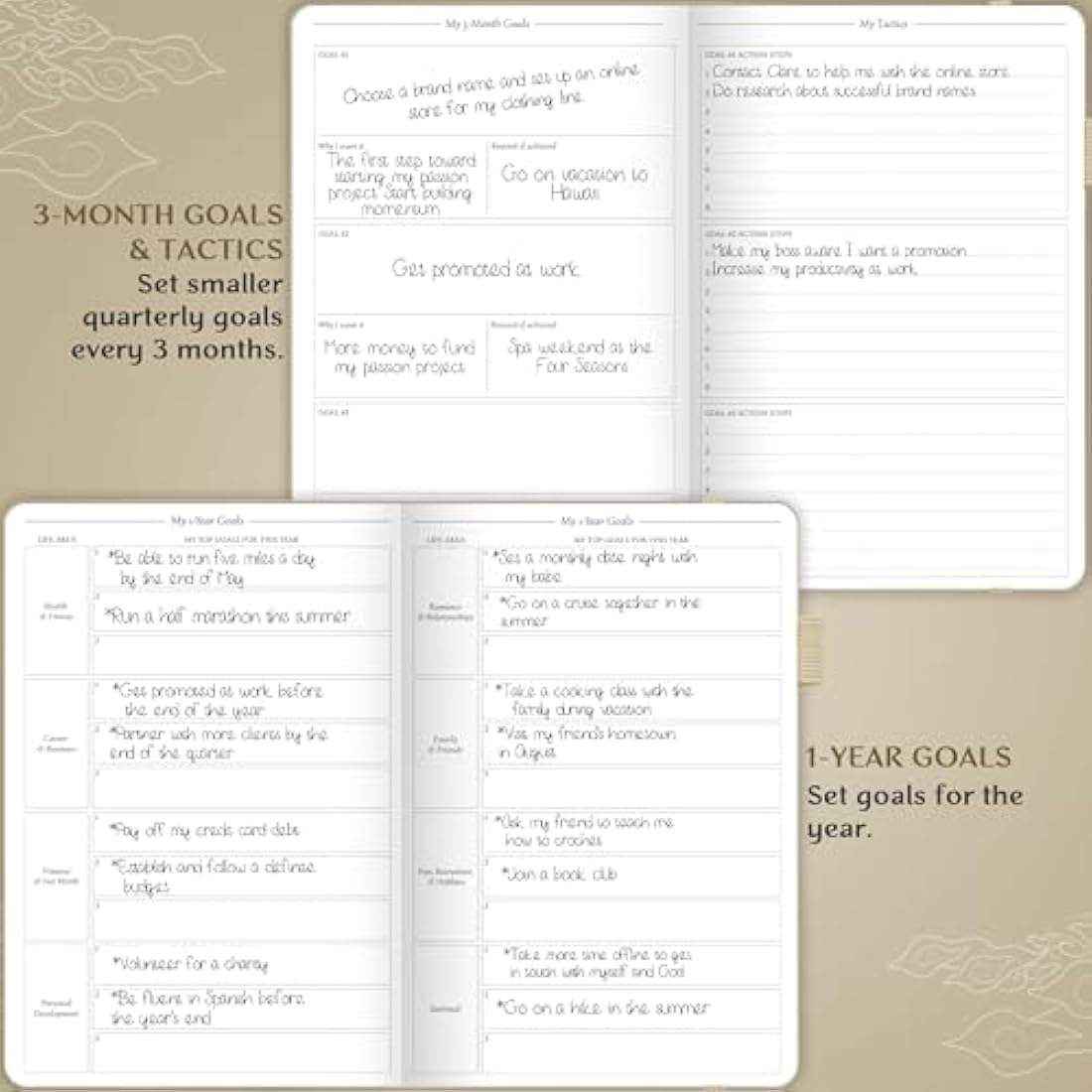 Legend Planner Hourly Schedule – Undated A5 Daily Organizer, Seashell