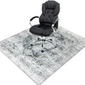 Office Chair Mat for Hardwood Floor - 120x150cm Grey Washable