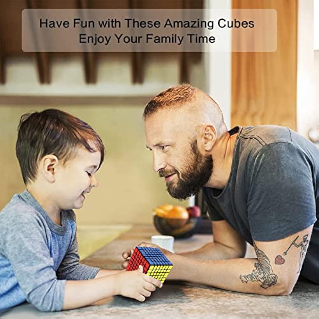 Roxenda 7x7 Speed Cube – Smooth Professional Puzzle for All Ages