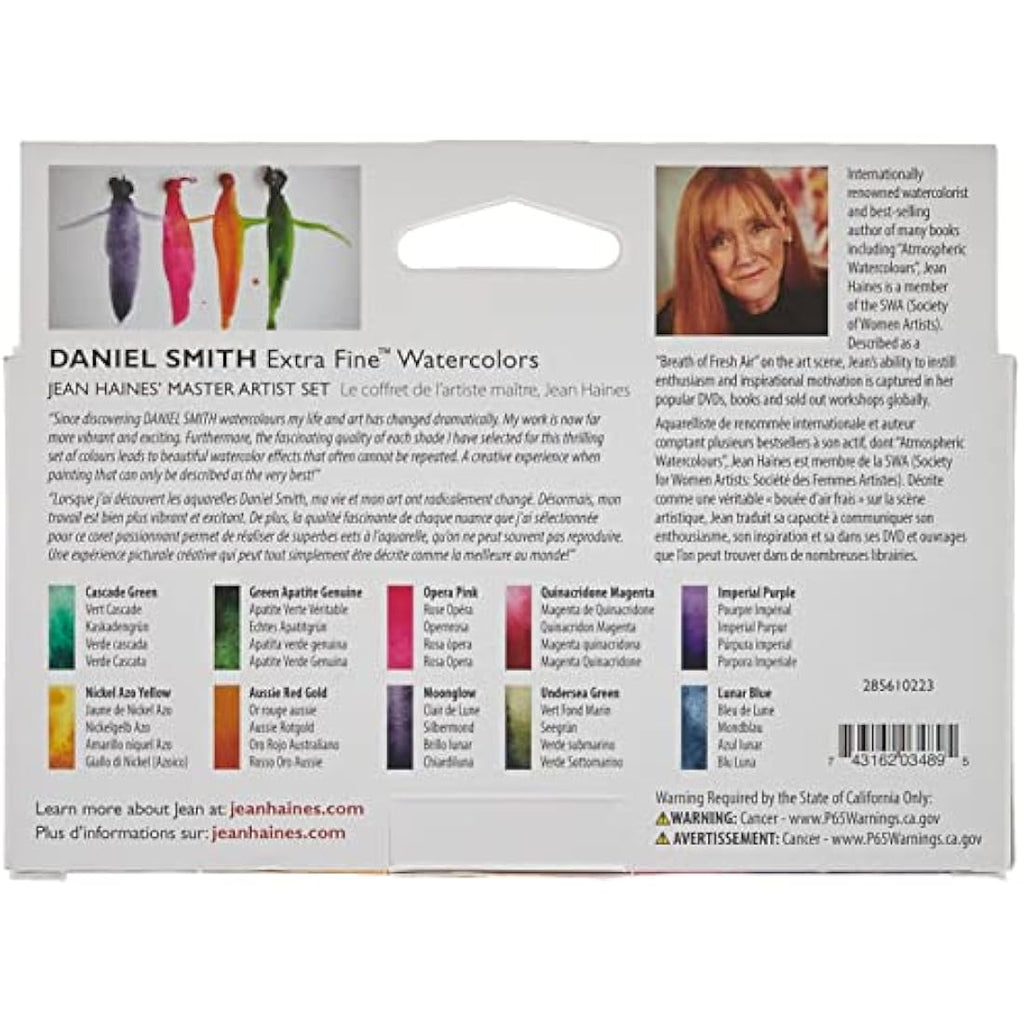 Daniel Smith Jean Haines Watercolor Set – 10 Professional 5ml Tubes