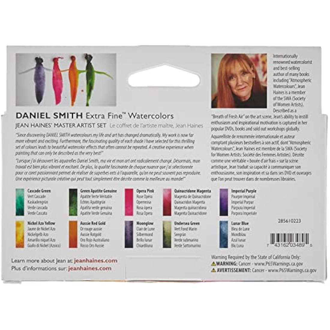 Daniel Smith Jean Haines Watercolor Set – 10 Professional 5ml Tubes