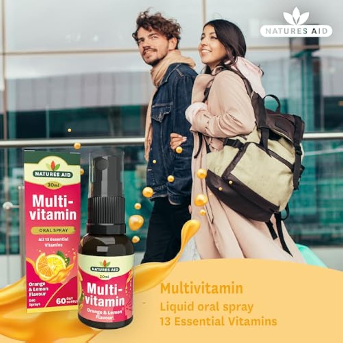 Natures Aid Multivitamin Daily Oral Spray – 30ml Liquid Supplement