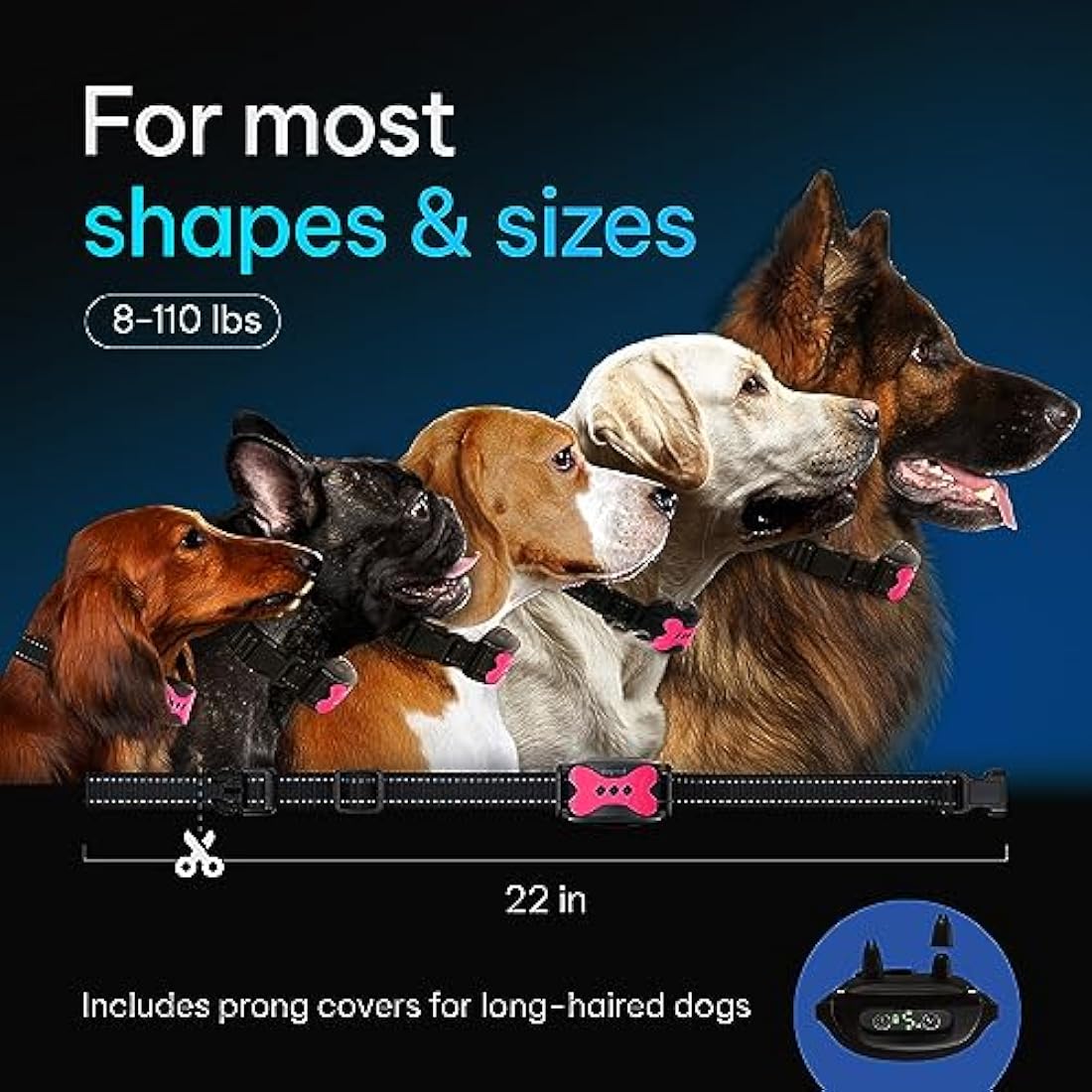 DogRook No Shock Bark Collar – Rechargeable Vibration Training Device