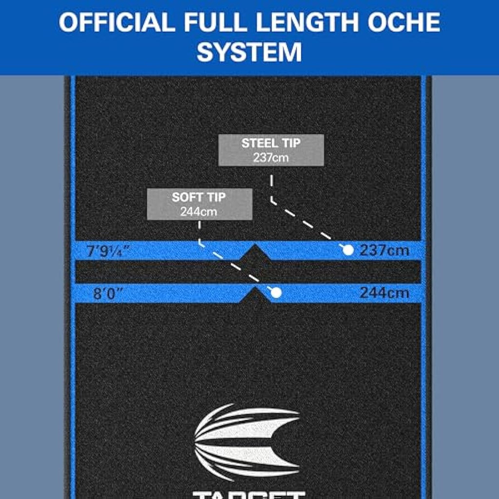 Target Darts World Champions Dart Mat – Non-Slip Oche with Throw Lines
