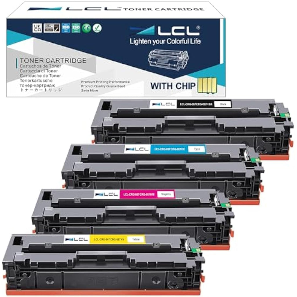 LCL 067H Toner Cartridge for Canon i-SENSYS LBP633Cdw MF657Cdw | 4-Pack