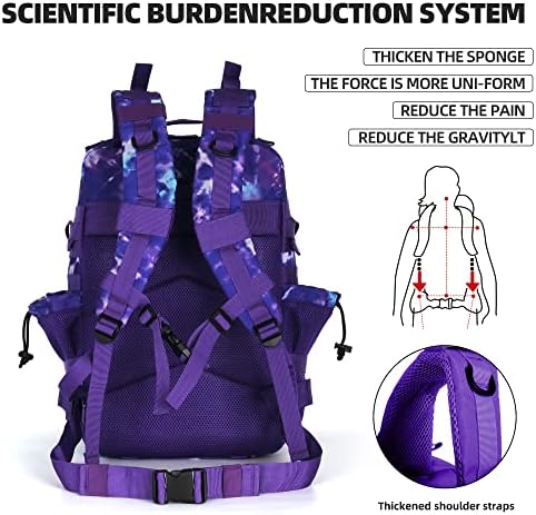TianYaOutDoor 45L Tactical Assault Backpack | 900D Oxford Rucksack