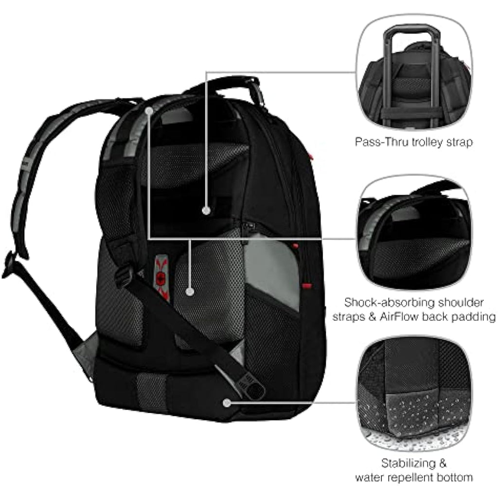 Wenger Pegasus 17-Inch Laptop Backpack | 25L Grey Business Bag