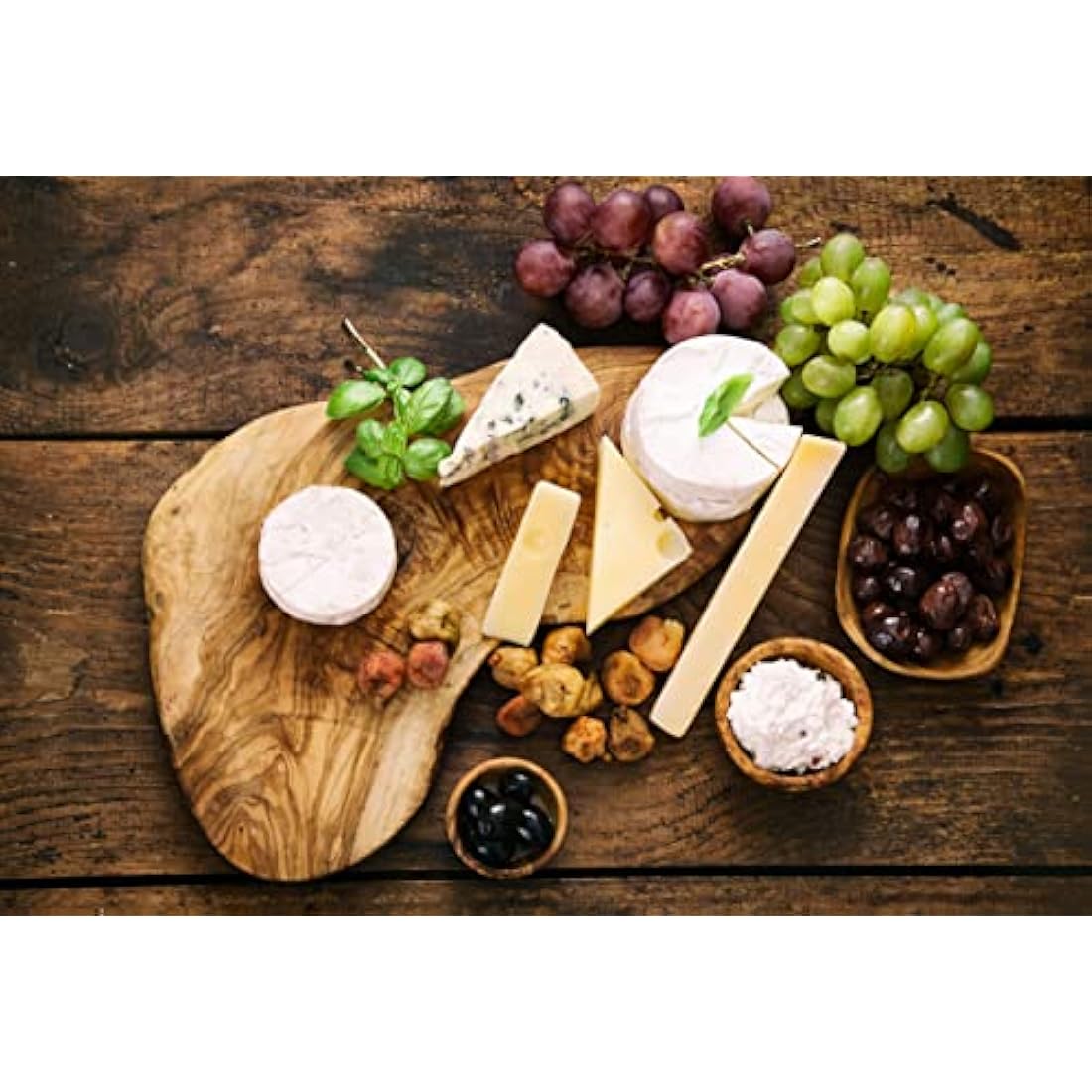Jolof Store Olive Wood Chopping & Serving Board - 40x20cm Antipasti Platter