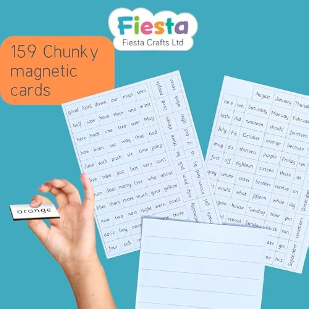 Fiesta Crafts Magnetic Words Years 1 & 2 | 160 Piece Literacy Set