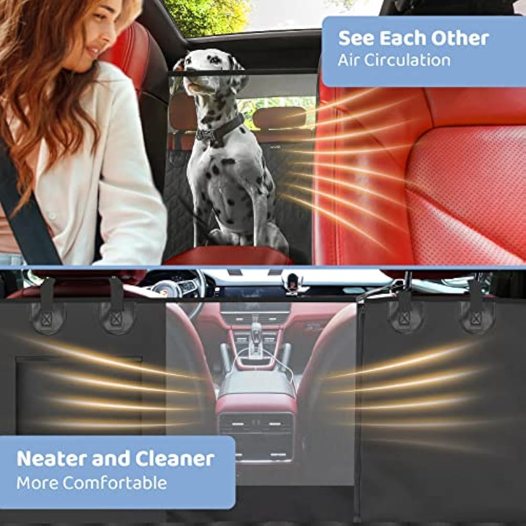 KYG Waterproof Dog Car Seat Cover | Mesh Window Hammock for SUV & Truck
